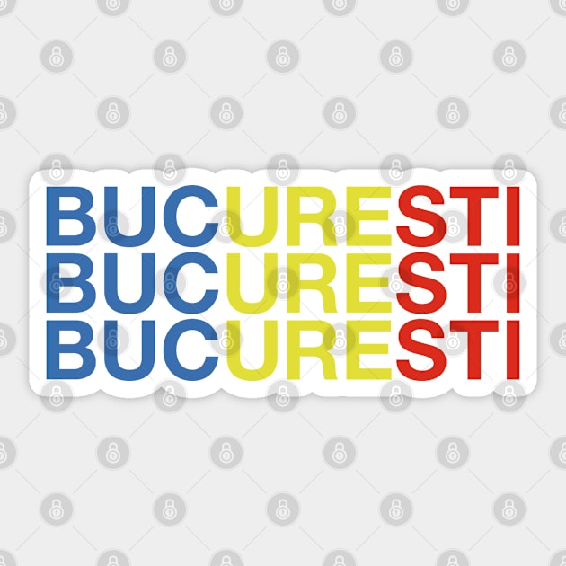 BUCHAREST Sticker by eyesblau